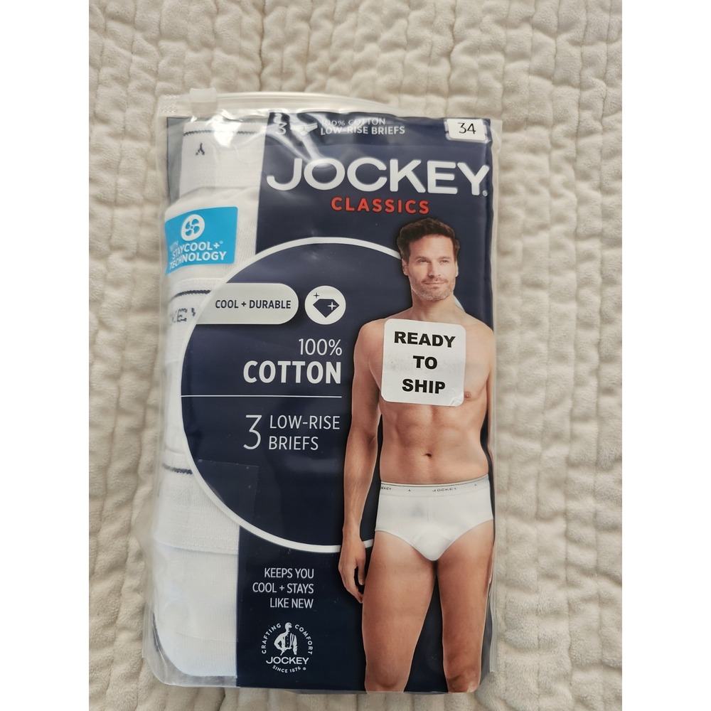 Jockey Classics Underwear Low‎ Rise Briefs 3 Pk